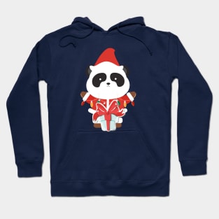 Cute Panda Ready For Christmas Hoodie